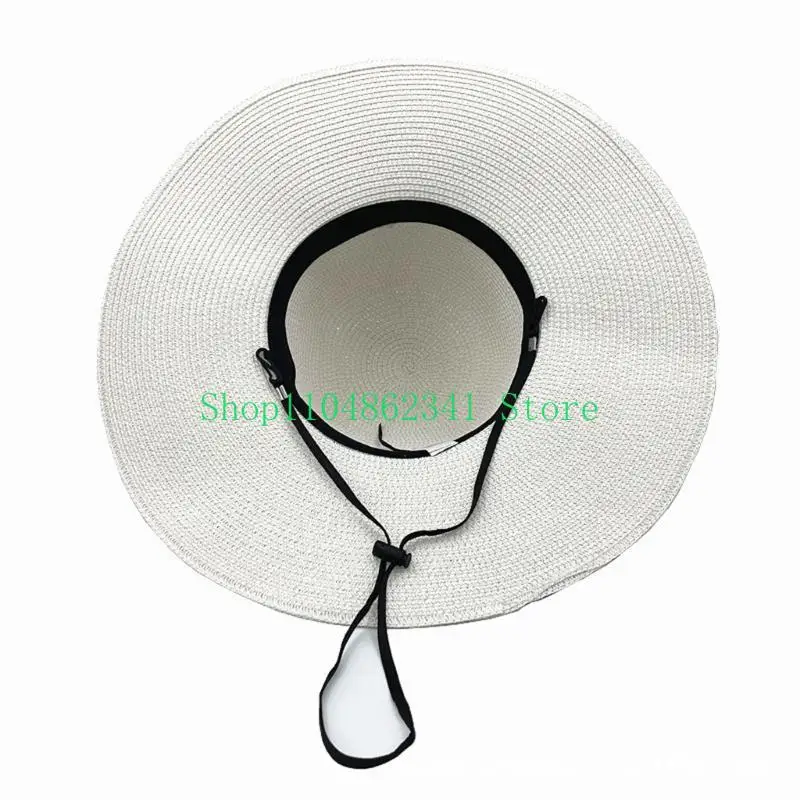 652F Elegant Floppy Straw Hat  - Hat Floppy Wide avis et prix